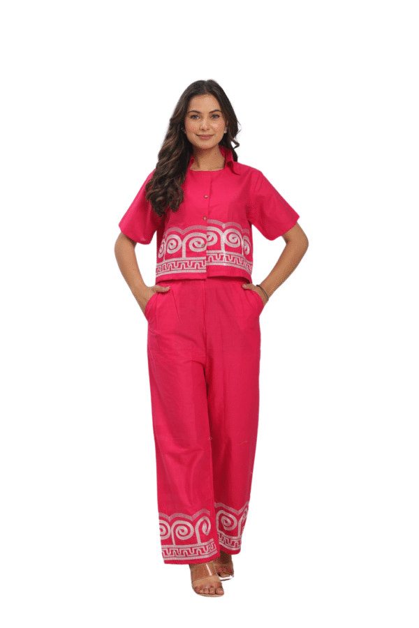 Stylish Ease ? Printex Cotton Dress with Embroidery Details (XL)
